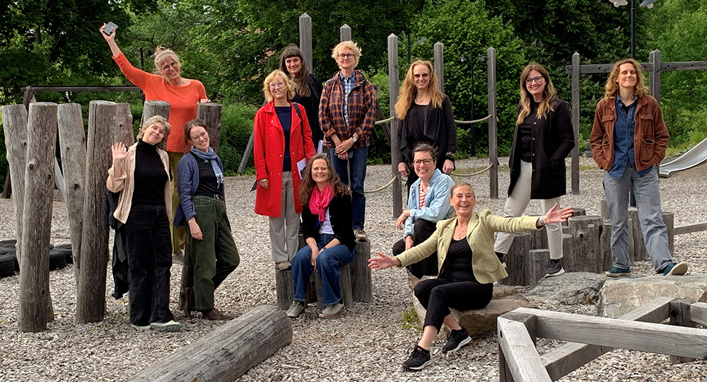 Gruppbild i Häradsbäck.